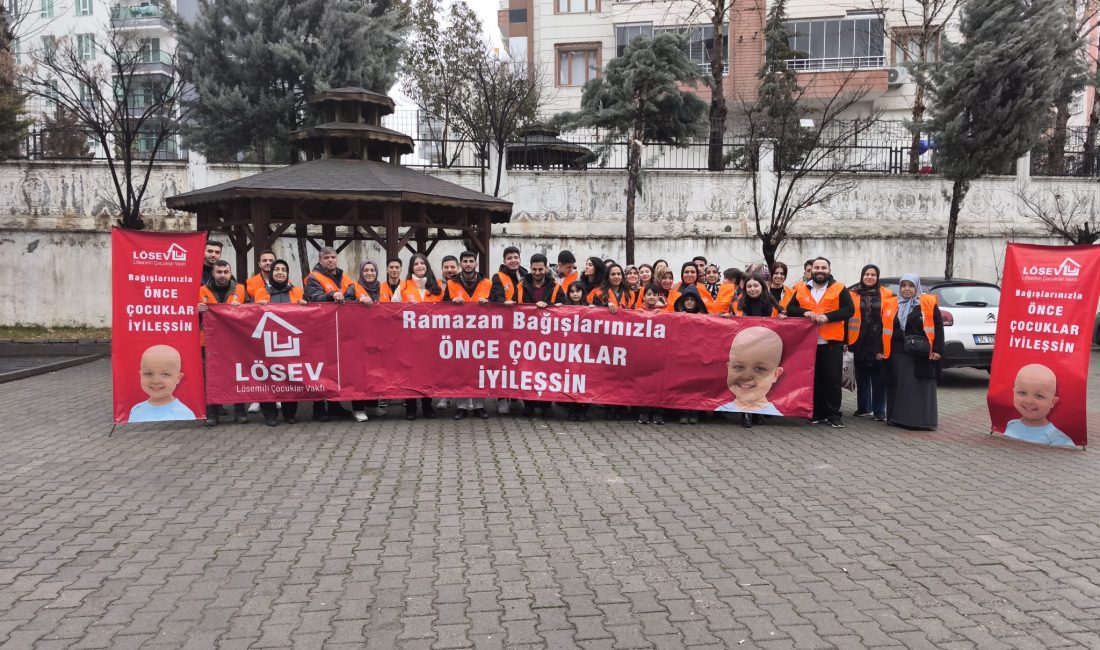 Diyarbakır’da sahaya inen LÖSEV ekibi ve gönüllüler, lösemili çocukların yaşam