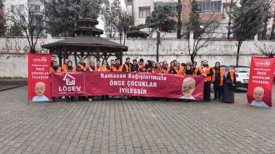 Diyarbakır’da sahaya inen LÖSEV ekibi ve gönüllüler, lösemili çocukların yaşam
