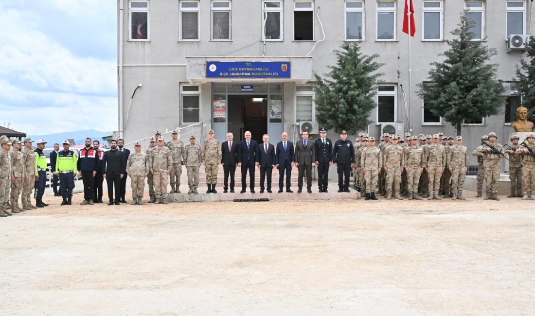 Diyarbakır Valisi Murat Zorluoğlu,,Lice ilçesinde bir dizi inceleme ve ziyaretlerde